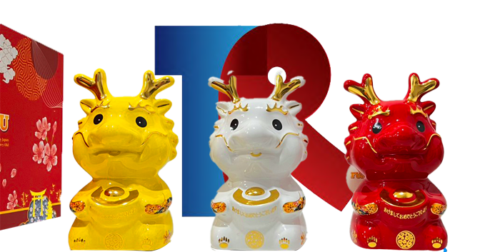 Bộ Rượu Con Rồng Sứ Nhật Bản 2024